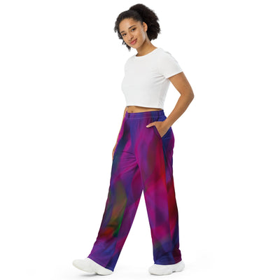 All - over print wide - leg pants - ModaMix