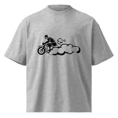 organic oversized high neck t-shirt - ModaMix