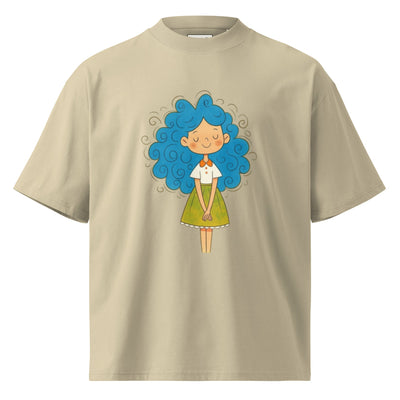 organic oversized high neck t-shirt - ModaMix