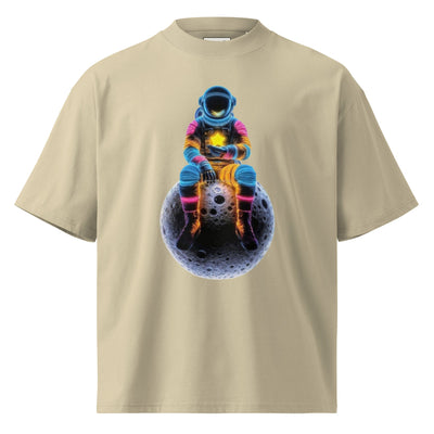 organic oversized high neck t-shirt - ModaMix
