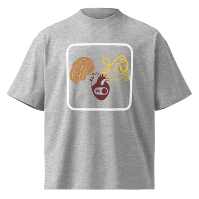 Unisex organic oversized high neck t-shirt - ModaMix